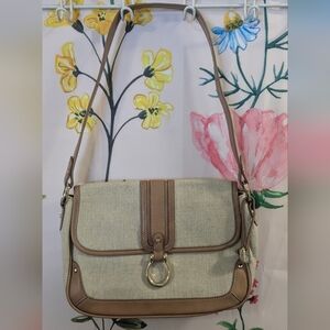 Etienne Aigner Brown And Cream Purse